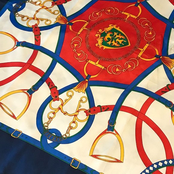 Equestrian Influence - Brightly Coloured Scarf - Picture 2 of 7